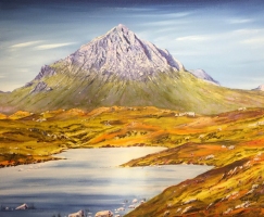 Buchaille-autumn-35x30cm-mixed-media