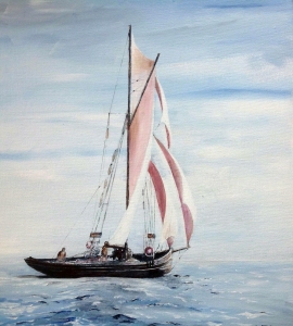Alpha-Bristol-Pilot-Cutter-Full-Sail-30x40cm-acylic